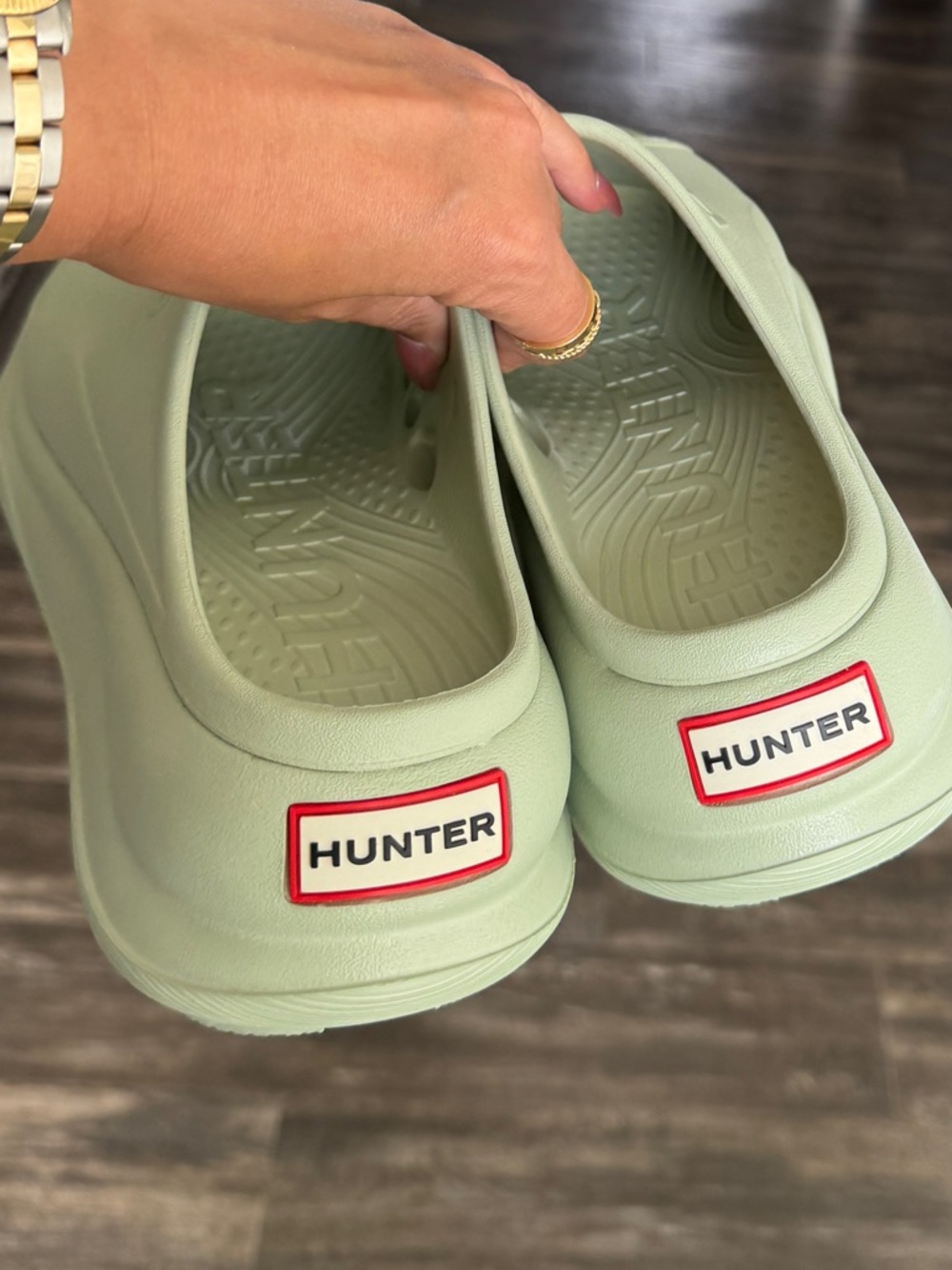 BRAND NEW Hunter Women's Haddie Slip-on Open Toe Casual Sandals 8 - Picture 5 of 6